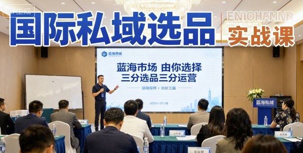 国际私域选品实战课，蓝海市场由你选择，七分选品三分运营-我爱发帖