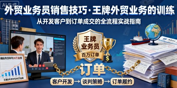 外贸业务员销售技巧，王牌外贸业务的训练-我爱发帖