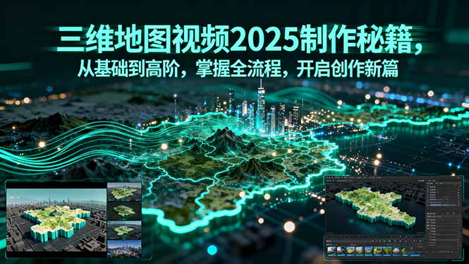 三维地图视频2025制作秘籍，从基础到高阶，掌握全流程，开启创作新篇-我爱发帖