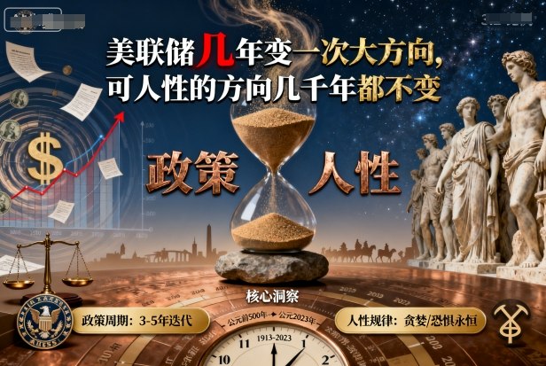付费文章：美联储几年变一次大方向，可人性的方向几千年都不变-我爱发帖