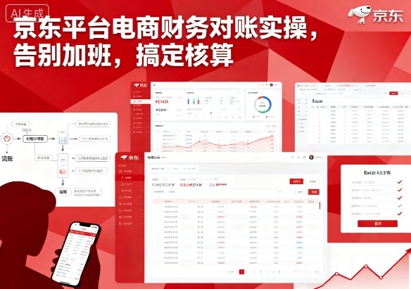 京东平台电商财务对账实操，告别加班，搞定核算-我爱发帖