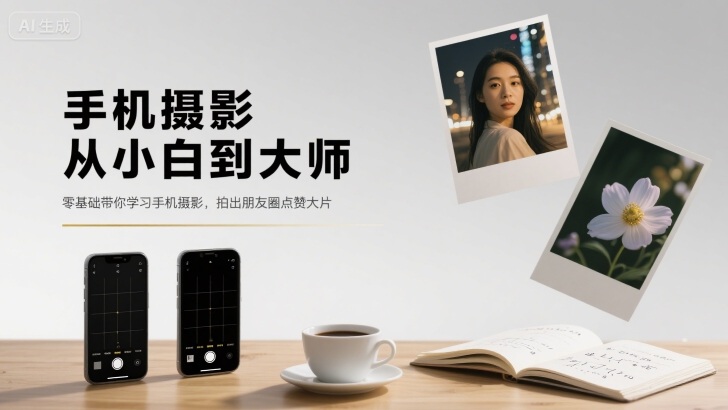 手机摄影从小白到大师，零基础带你学习手机摄影，拍出朋友圈点赞大片-我爱发帖