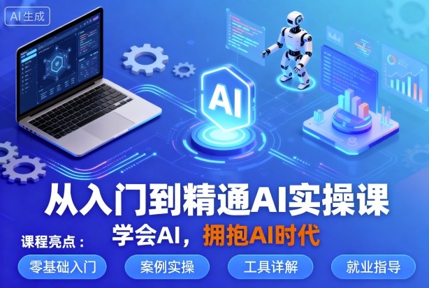 从入门到精通AI实操课，学会AI，拥抱AI时代-我爱发帖