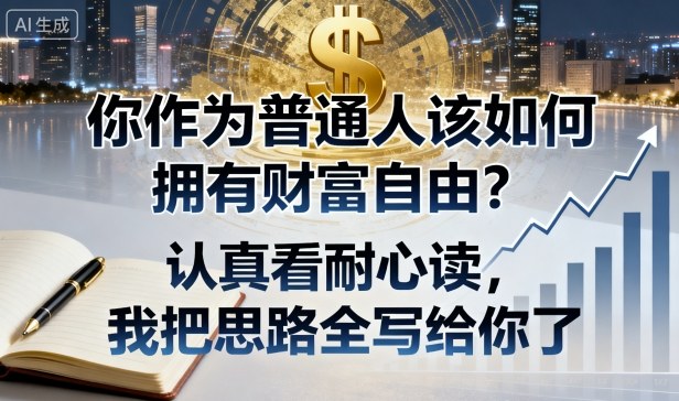 付费文章：你作为普通人该如何拥有财富自由？认真看耐心读，我把思路全写给你了-我爱发帖