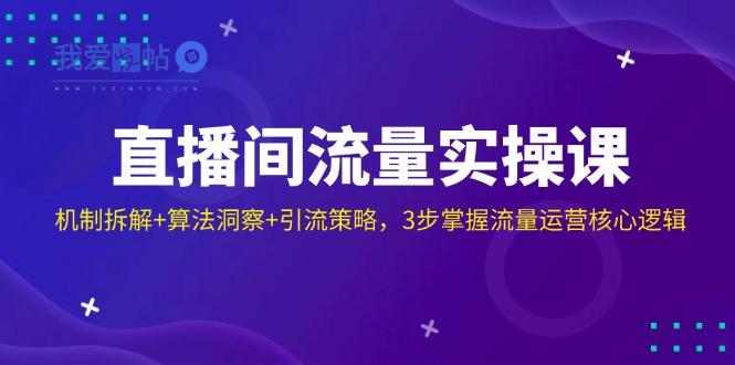 直播间流量实操课：机制拆解+算法洞察+引流策略，3步掌握流量运营核心逻辑-我爱发帖