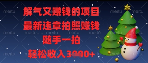 解气又挣钱的项目，最新违章拍照挣钱，随手一拍，轻松收入多张【揭秘】-我爱发帖