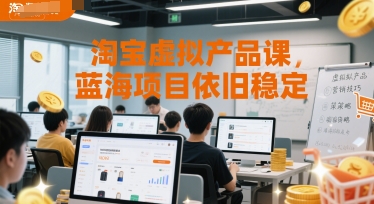 淘宝虚拟产品课，蓝海项目依旧稳定-我爱发帖