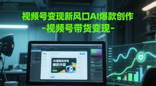 视频号变现新风口AI爆款创作-视频号带货变现-我爱发帖