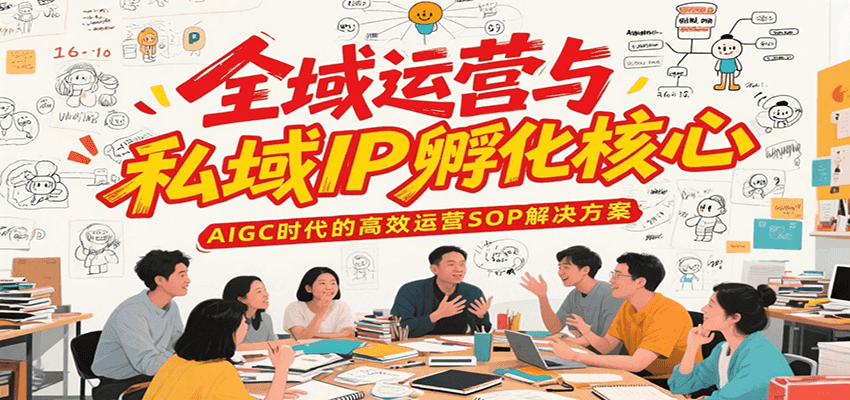 全域运营与私域IP孵化核心，AIGC时代的高效运营SOP解决方案-我爱发帖