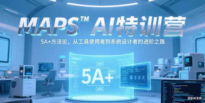 MAPSAI特训营，掌握 5A+方法论，从工具使用者到系统设计者的进阶之路-我爱发帖