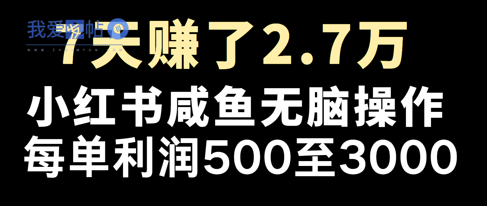 全网首发，7天赚了2.6万，2025利润超级高！-我爱发帖