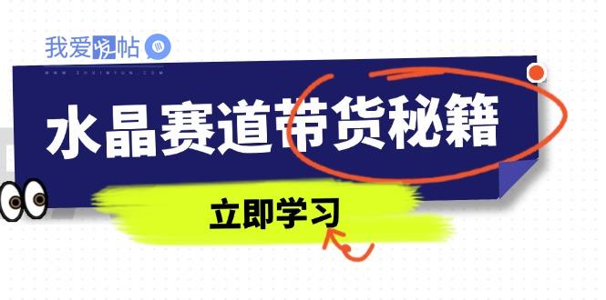 水晶赛道带货秘籍，国学结合、短视频起号、拍摄技巧、直播话术等内容-我爱发帖