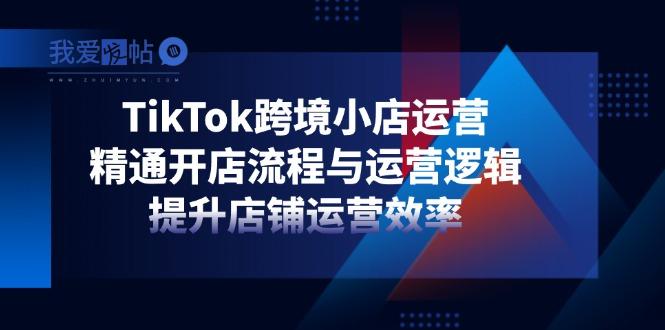 TikTok跨境小店运营，精通开店流程与运营逻辑，提升店铺运营效率-我爱发帖