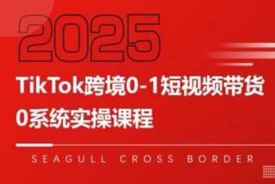 TikTok跨境0-1短视频带货，系统拆解TikTok跨境带货全链路，实现跨境可持续盈利-我爱发帖