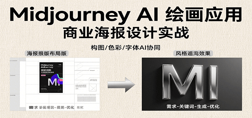 Midjourney AI绘画应用，关键词指令解析、漫画头像制作、海报设计、3D人物生成等-我爱发帖
