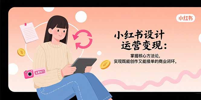 小红书设计运营变现：掌握核心方法论，实现既能创作又能接单的商业闭环-我爱发帖