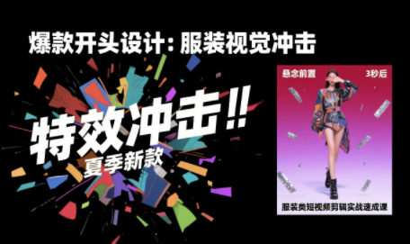 大墨老师·服装类短视频剪辑实战速成课-我爱发帖