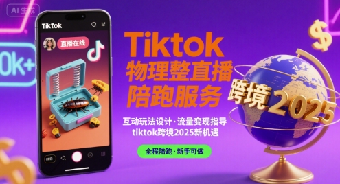 Tiktok物理整蛊直播陪跑服务-tiktok跨境2025-我爱发帖