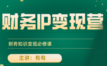 有有老师·财务IP变现营，财务知识变现必修课-我爱发帖