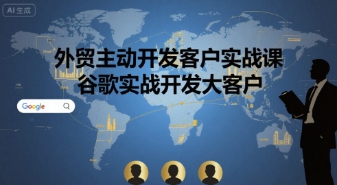 外贸主动开发客户实战课，谷歌实战开发大客户-我爱发帖