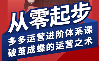 海神·拼多多运营进阶系统课(更新8月)-我爱发帖