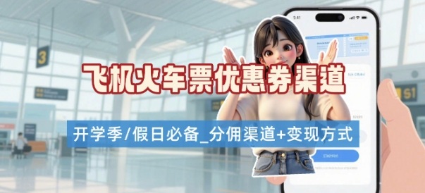学生党必看！机票火车票优惠券申请渠道 + 项目打法，开学季节日速存-我爱发帖