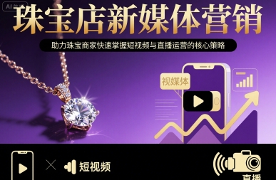 珠宝店新媒体营销，助力珠宝商家快速掌握短视频与直播运营的核心策略-我爱发帖