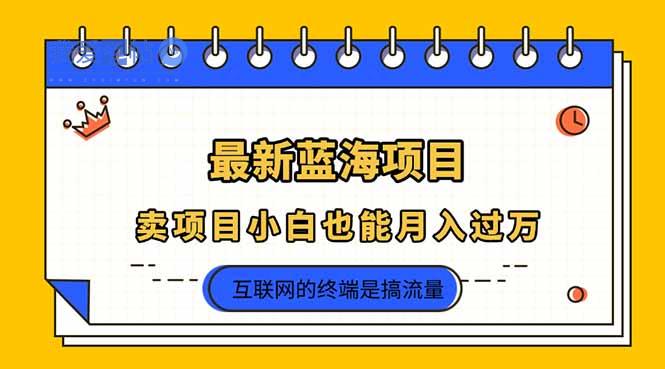 2025年最新蓝海项目，卖项目小白也能月入过万-我爱发帖