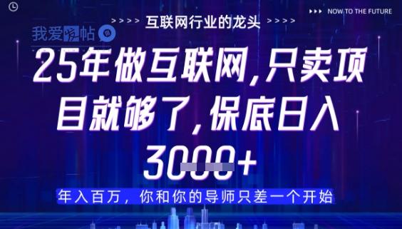 什么！25年你还在找项目做？风口早就变了，卖项目才是稳挣不赔【揭秘】-我爱发帖