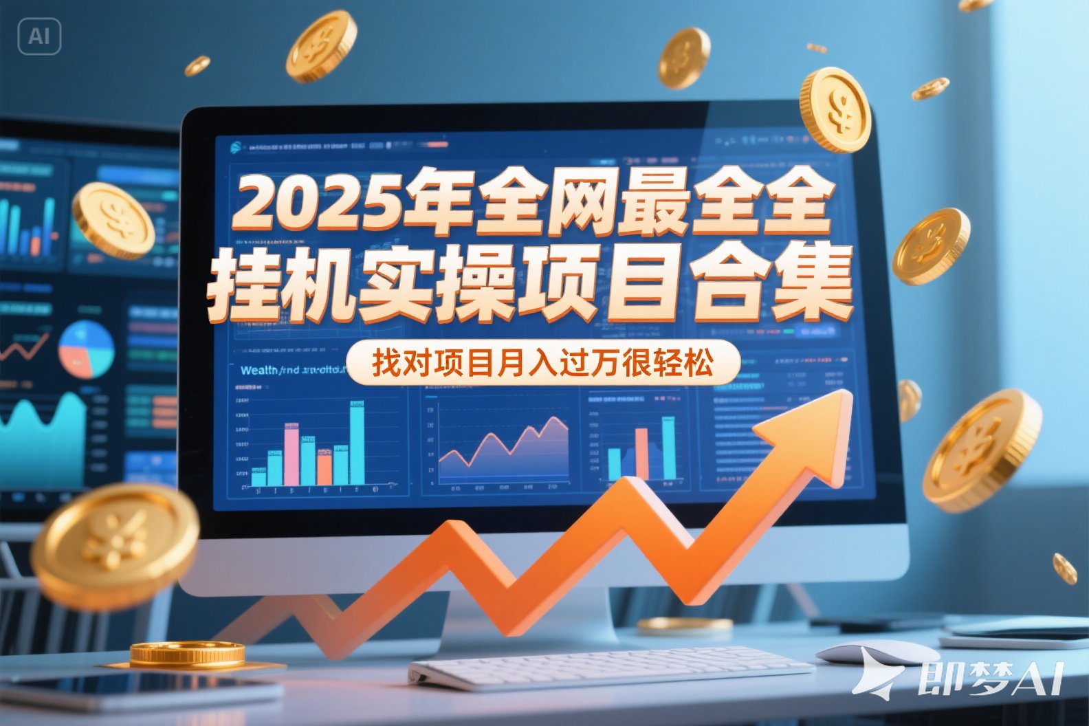 2025年挂机实操项目实操演练，挂机类型，AI直播类型，轻资产创业类型…-我爱发帖