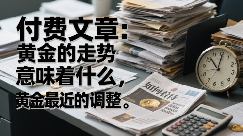 付费文章：黄金的走势意味着什么，如何看待黄金最近的调整-我爱发帖