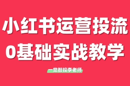 李老师·小红书运营投流，0基础实战教学(更新)-我爱发帖