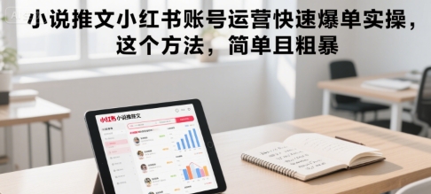 小说推文小红书账号运营快速爆单实操，这个方法，简单且粗暴-我爱发帖