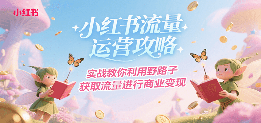 小红书流量运营攻略，实战教你利用野路子获取流量进行商业变现-我爱发帖