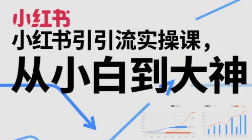 小红书引流实操课，从小白到大神-我爱发帖