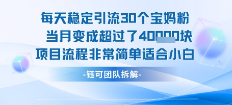 每天稳定引流30个人 当月变成超过了4个W项目流程非常简单适合小白-我爱发帖