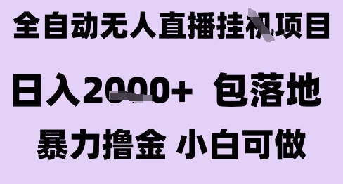 最新全自动抖音无人直播挂G项目，日入2k+ 包落地暴力撸金，小白可做【揭秘】-我爱发帖