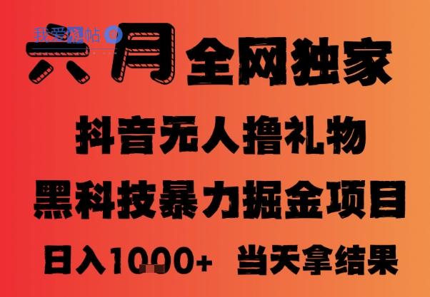 25年6月抖音无人直播最新暴力撸音浪掘金，小白可做，可批量矩阵放大，长期稳定日入1k+【揭秘】-我爱发帖
