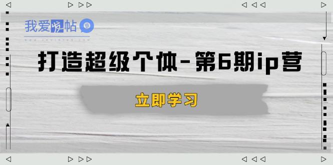 打造 超级个体-第6期ip营：商业认知,产品设计,成交演练,解决知识变现难题-我爱发帖