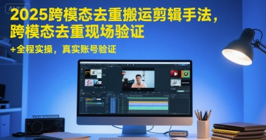 2025跨模态去重搬运剪辑手法，跨模态去重现场验证 +全程实操，真实账号验证-我爱发帖