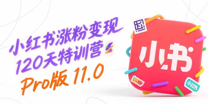 小红书涨粉变现120天特训营Pro版11.0：从0到1掌握平台运营,内容制作和变现-我爱发帖