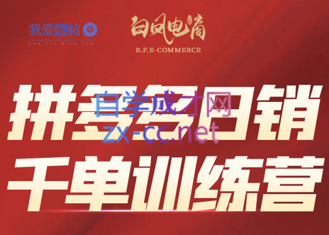 白凤电商·拼多多日销千单训练营(更新3月)-我爱发帖