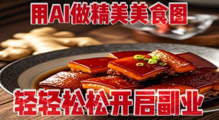 用AI做精美美食图，无需专业设备拍摄，轻轻松松开启副业-我爱发帖