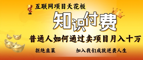 互联网项目天花板，知付付费项目，普通人如何通过卖项目月入十个，拒绝韭菜【揭秘】-我爱发帖