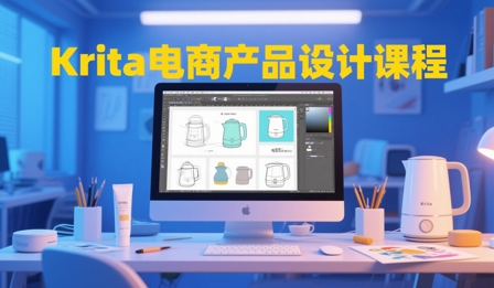 大梦老师·Krita电商产品设计课程-我爱发帖