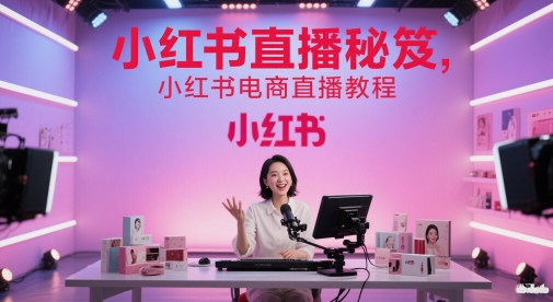 小红书直播秘笈，小红书电商直播教程-我爱发帖