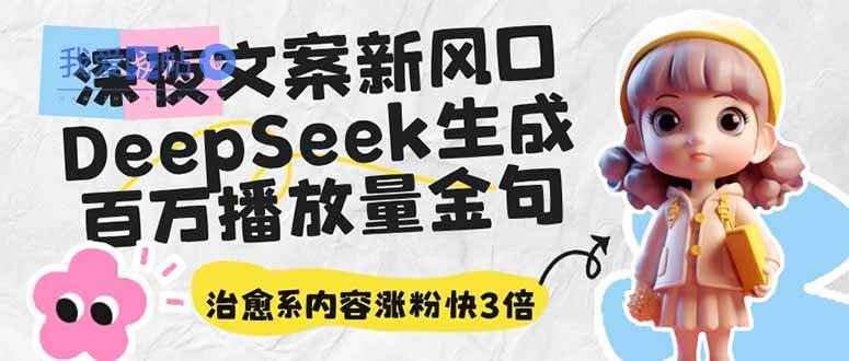 深夜文案新风口：DeepSeek生成百万播放量金句，治愈系内容涨粉快3倍-我爱发帖