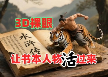 书本人物裸眼3D视频，新的玩法，流量超猛，保姆级教程-我爱发帖