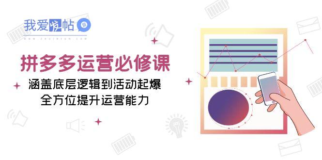 拼多多运营必修课：涵盖底层逻辑到活动起爆，全方位提升运营能力-我爱发帖