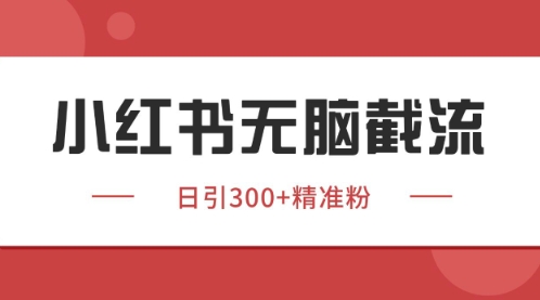 小红书只要你有同行就能获客，独家野路子获客玩法，暴力截流【揭秘】-我爱发帖
